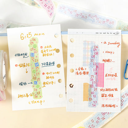 Tea Bag Little Bird Diary Series Die Cutting Washi Tape featuring tea, and bird designs for journaling, scrapbooking and collage