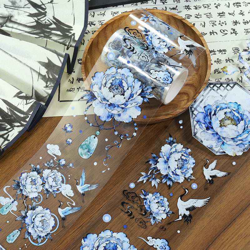 Sudan Cream PET Tape featuring cream designs for journaling, scrapbooking and collage