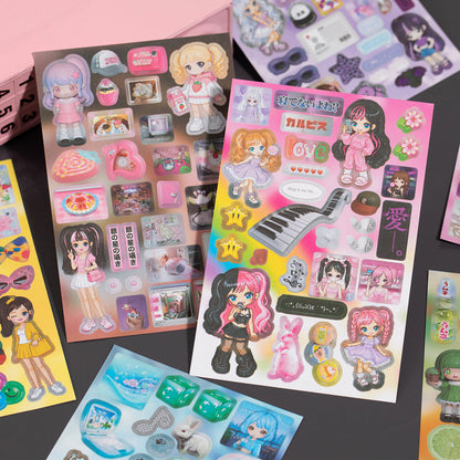 Millennium Signal Series Sticker Book featuring book designs for journaling, scrapbooking and collage