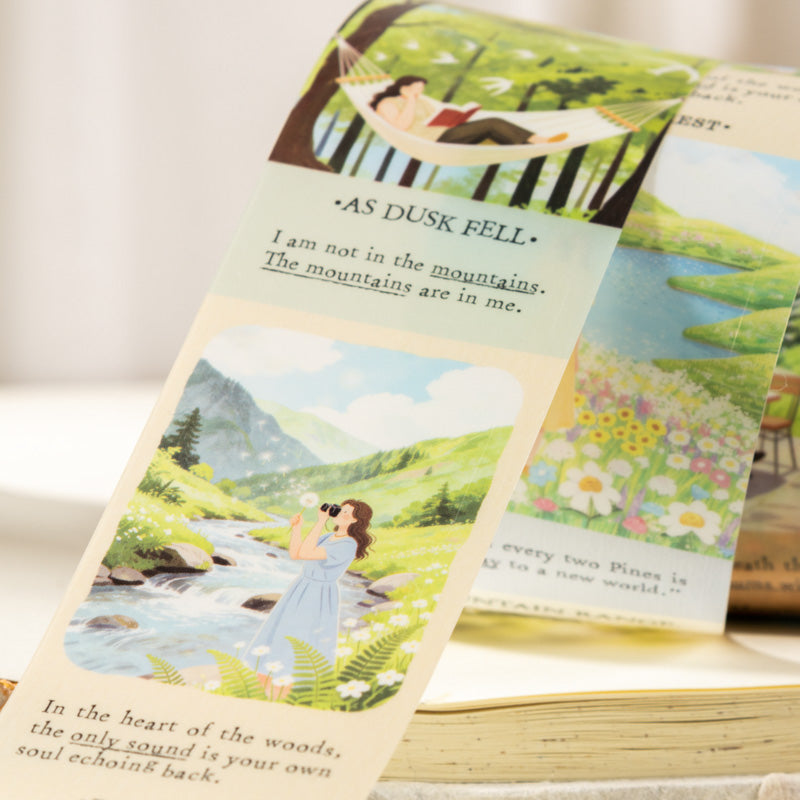 Relaxing Holiday Series Die Cutting PET Tape for journaling, scrapbooking and collage