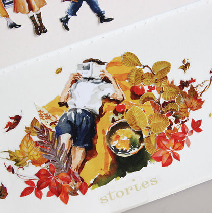7.6cm*150cm Afternoon Die Cutting Washi Tape for journaling, scrapbooking and collage