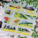 Whole Roll 6cm*5m Sunflower Field PET Tape