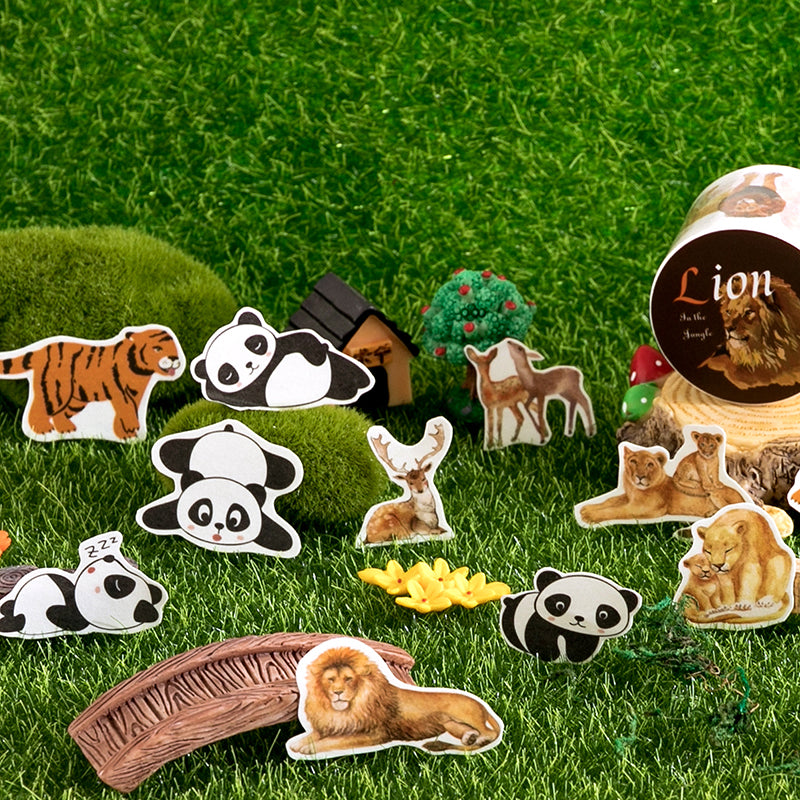 Mysterious Animal Series Washi Tape featuring animal designs for journaling, scrapbooking and collage
