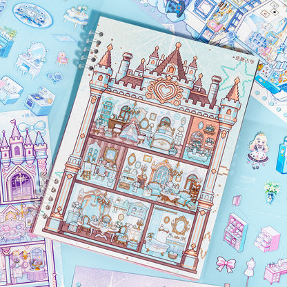 Fairy Tales World 3D Sticker Book featuring fairy, tale, and book designs for journaling, scrapbooking and collage