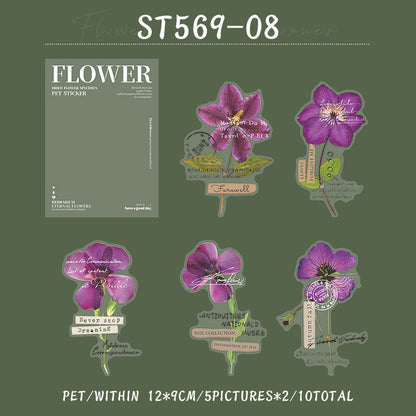 Flower at the corner Sticker