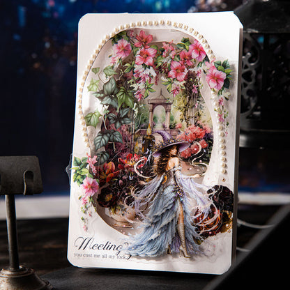 The Four Season Witches Series Sticker featuring sea designs for journaling, scrapbooking and collage