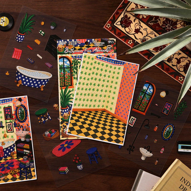 Art Residence Series 3D Sticker for journaling, scrapbooking and collage