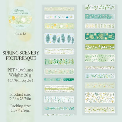 Fall into Spring Series Die Cutting PET Tape