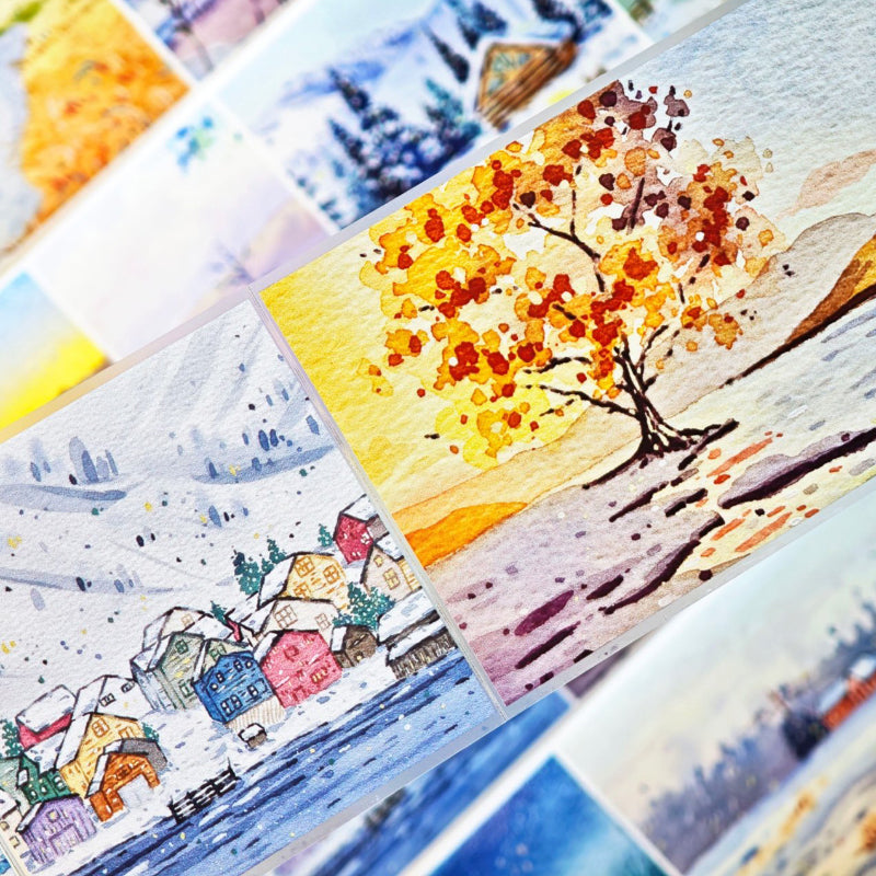 Whole Roll 6.5cm*5m Stars sleeping Die Cutting Washi/PET/Fog PET Tape featuring star designs for journaling, scrapbooking and collage