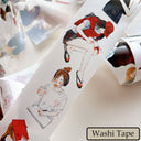 Whole Roll 6cm*10m Reading Book Die Cutting Washi/PET/Fog PET Tape