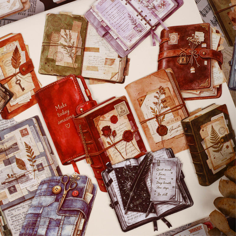 Old Memories Journal Series Sticker featuring old designs for journaling, scrapbooking and collage
