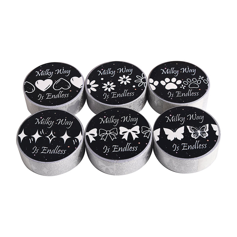 Milky Way Series Flash Silver Special Paper Tape