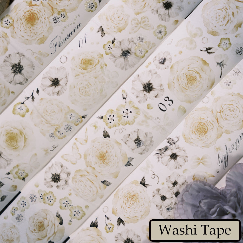 Whole Roll 6cm*6m Orange Rose Washi/PET Tape