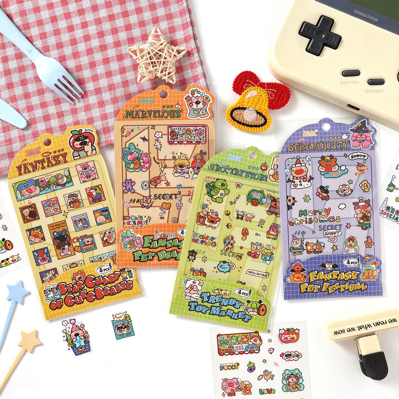 Fantasy World Series Sticker featuring fantasy designs for journaling, scrapbooking and collage