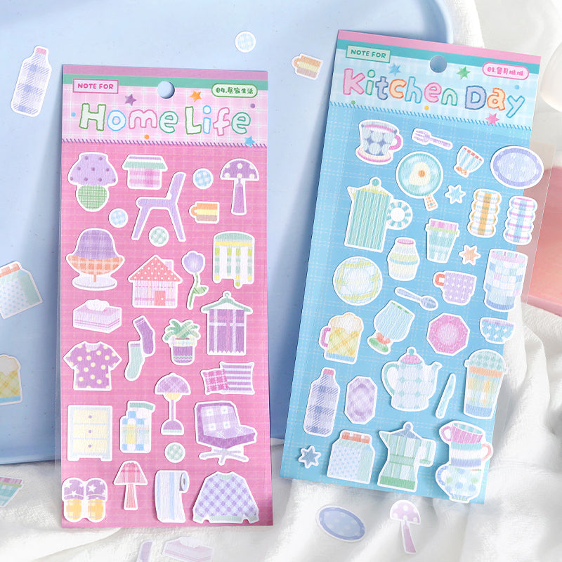 Fabric Daily Series Sticker for journaling, scrapbooking and collage