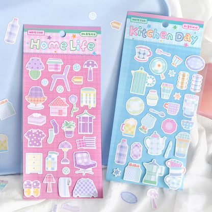 Fabric Daily Series Sticker for journaling, scrapbooking and collage