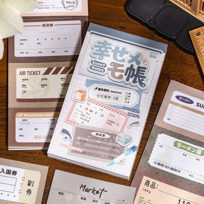 Day Fragment Series Sticker Book featuring book designs for journaling, scrapbooking and collage