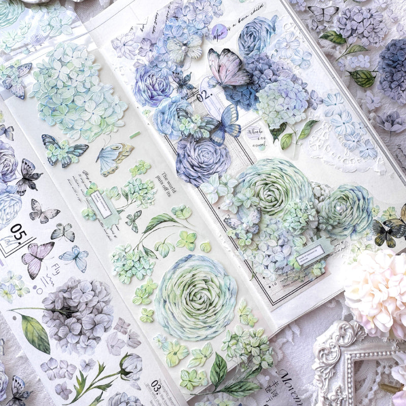 Whole Roll 6cm*6m Embroidered Flower Letter Washi/PET Tape