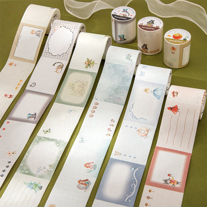 Fairy Tale Chronicle Series Die Cutting Washi Tape featuring fairy, and tale designs for journaling, scrapbooking and collage