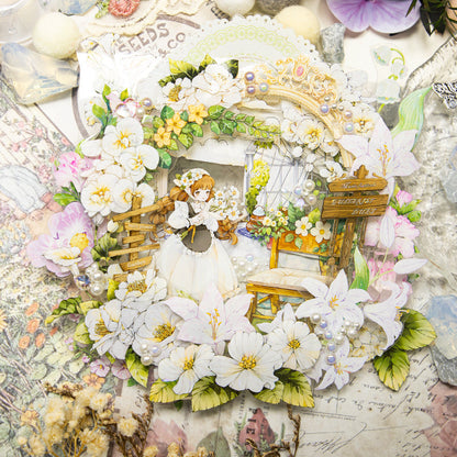 Small Garden Die Cutting Washi/Shell Light PET Tape featuring garden, and light designs for journaling, scrapbooking and collage