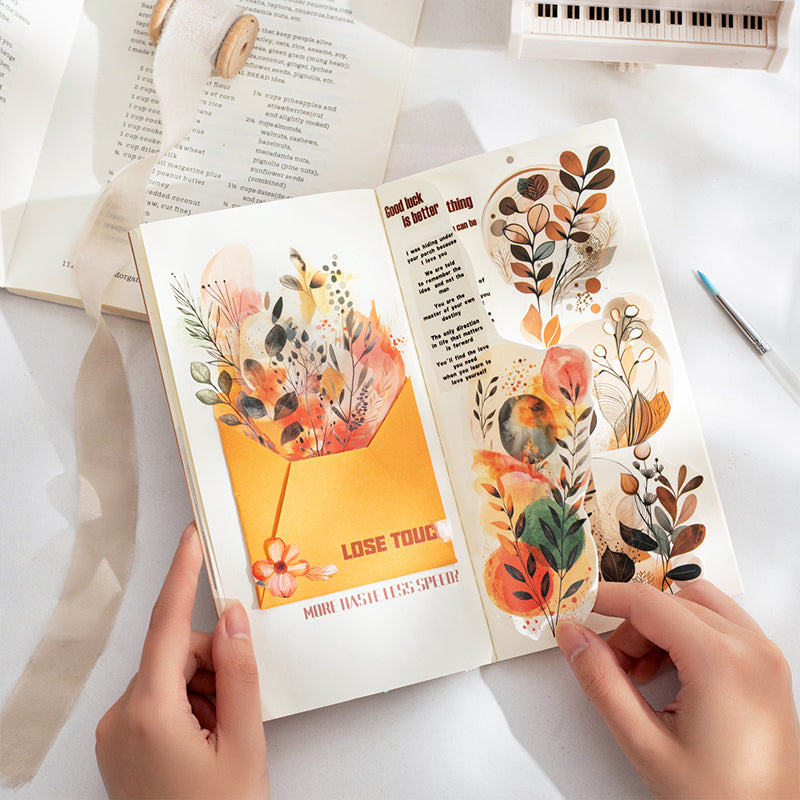 Misty flower stem Sticker
