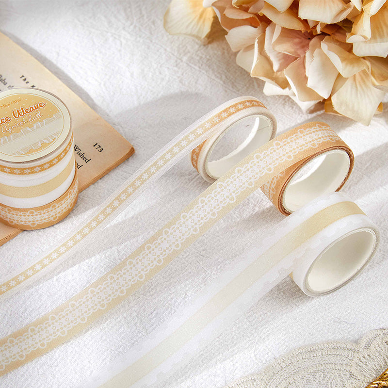 Soft Fleece Ribbon series PET Tape Set for journaling, scrapbooking and collage