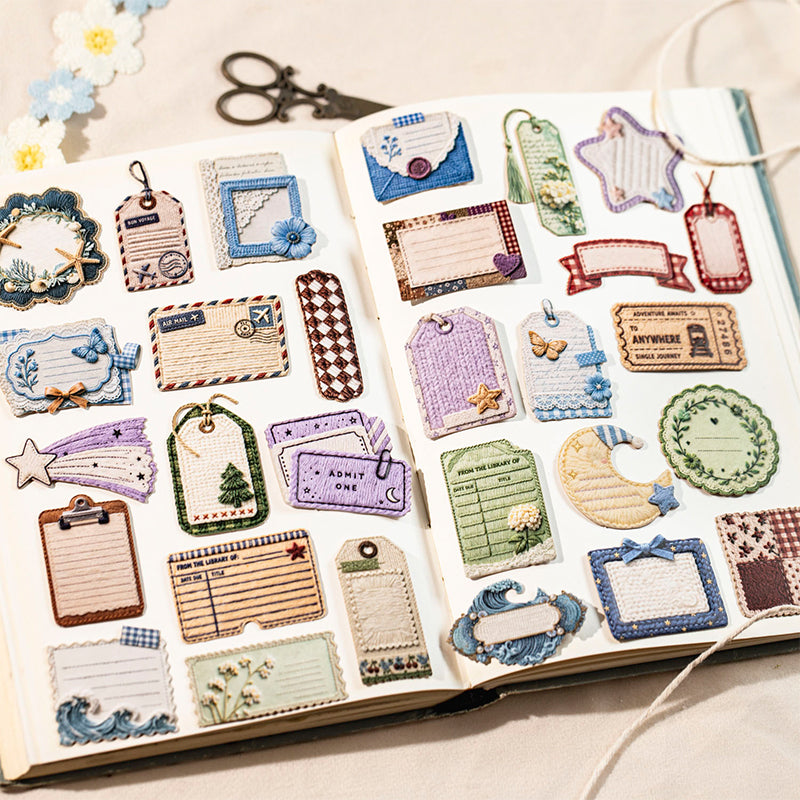Weaving Narrative Series Sticker for journaling, scrapbooking and collage