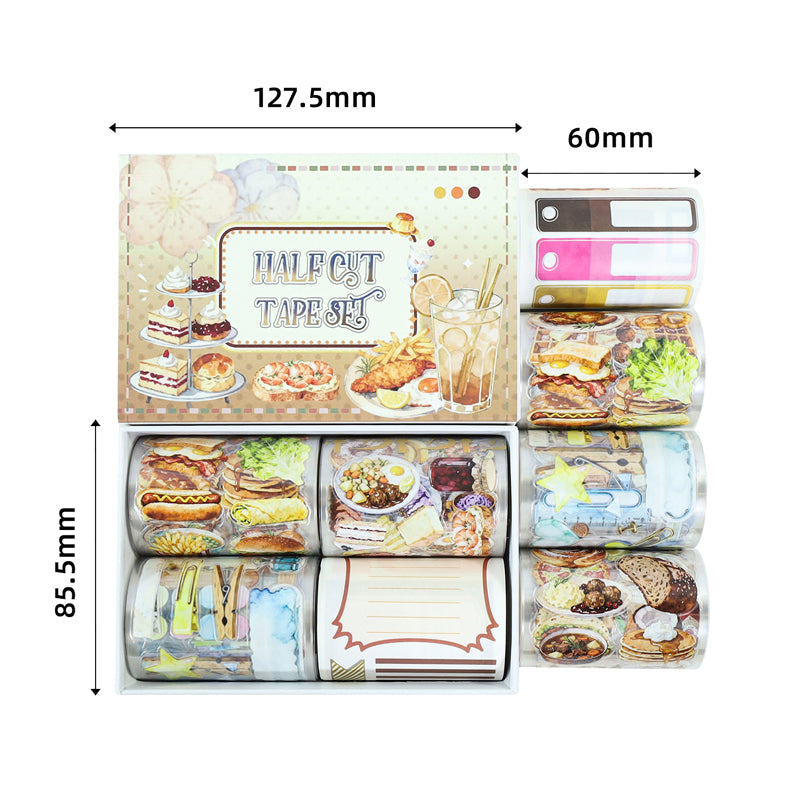 Warm Food Tape Set for journaling, scrapbooking and collage