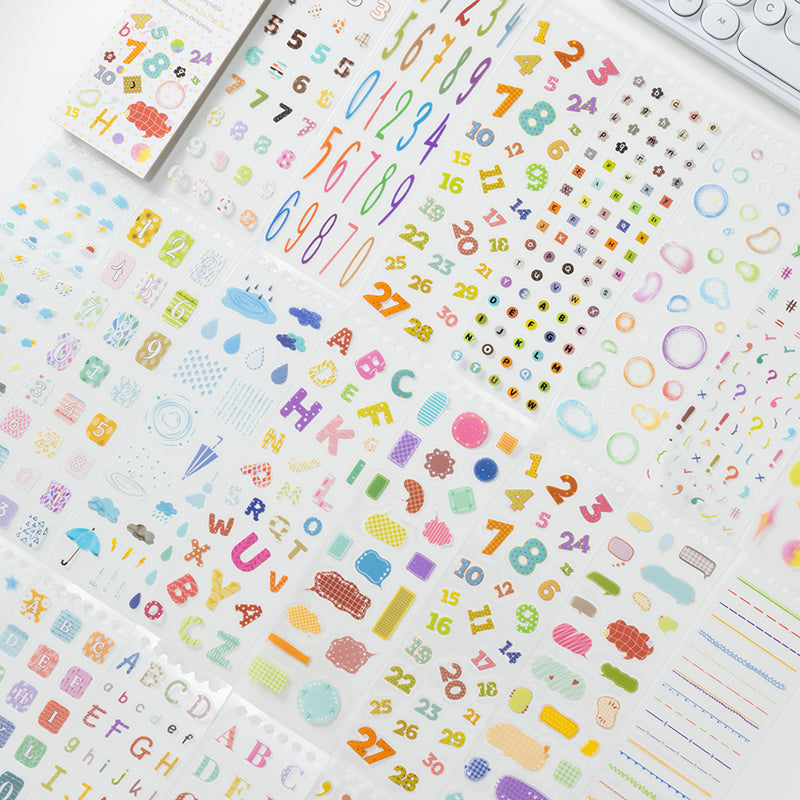 Basic Accent Series Sticker Book featuring book designs for journaling, scrapbooking and collage