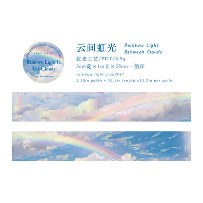 Rainbow Heart Series Rainbow Light PET Tape