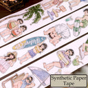 Whole Roll 6cm*5m Go To The Beach Die Cutting Synthetic Paper/PET Tape