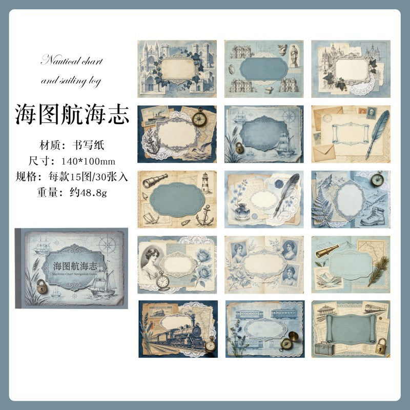 Vintage Chronicles Material Paper