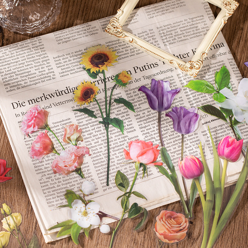 Time Flower Garden Sticker