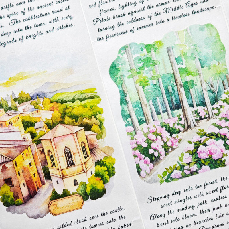 7cm*100cm The Twilight Die Cutting Washi/PET Tape featuring light designs for journaling, scrapbooking and collage