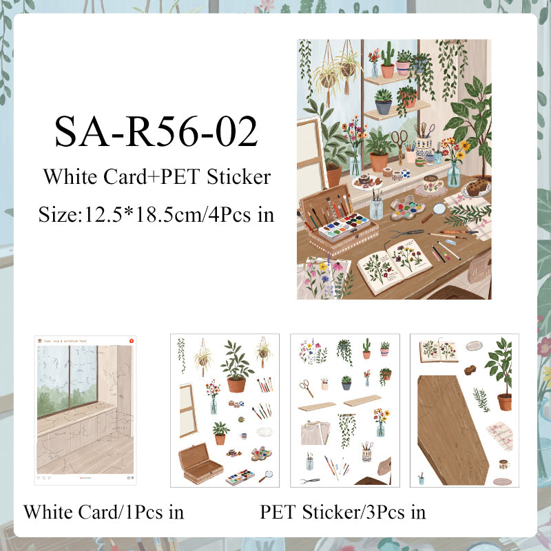 Slow Life Corner Series 3D Sticker