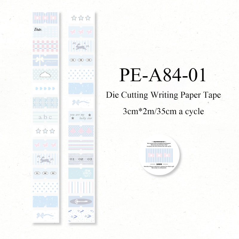 Showa Monologue series Die Cutting Writing Paper Tape