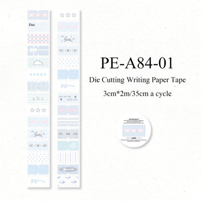 Showa Monologue series Die Cutting Writing Paper Tape