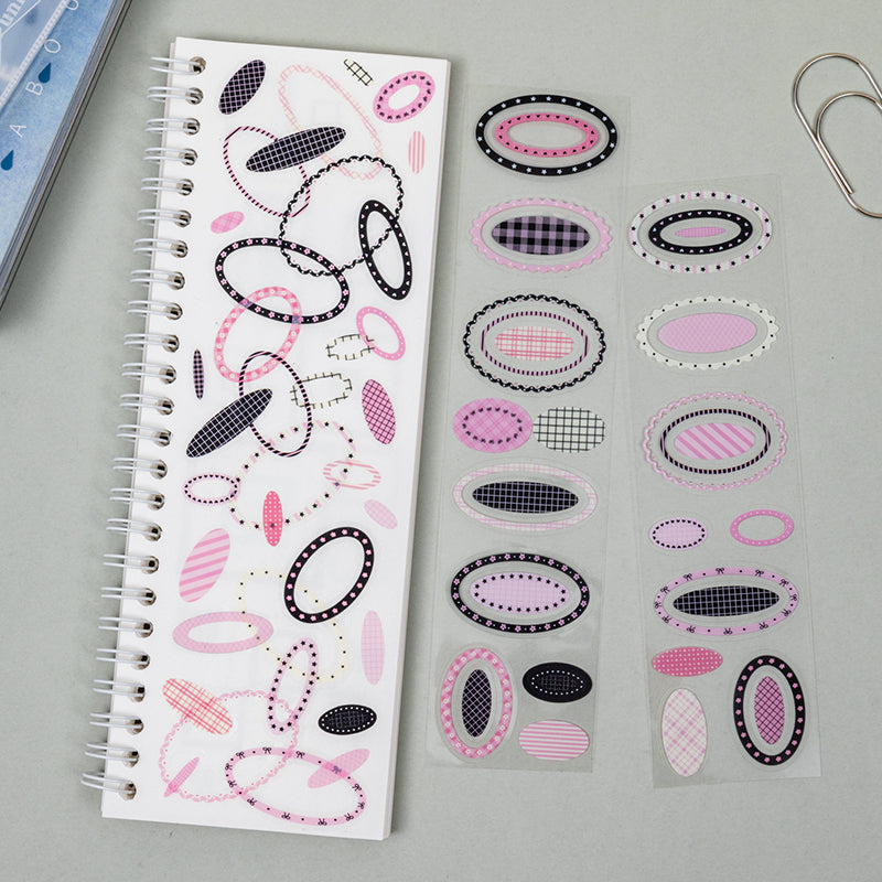 Circles And Dots Series Die Cutting PET Tape featuring dot designs for journaling, scrapbooking and collage