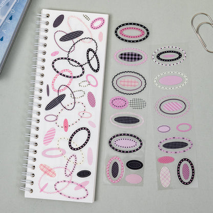 Circles And Dots Series Die Cutting PET Tape featuring dot designs for journaling, scrapbooking and collage