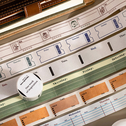 Week Inspiration Series Washi Tape for journaling, scrapbooking and collage