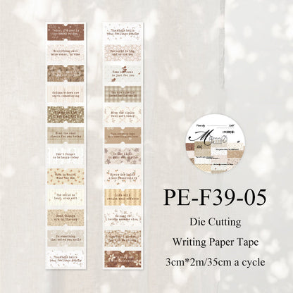 Picnic Day Memorandum Series Die Cutting Writing Paper Tape