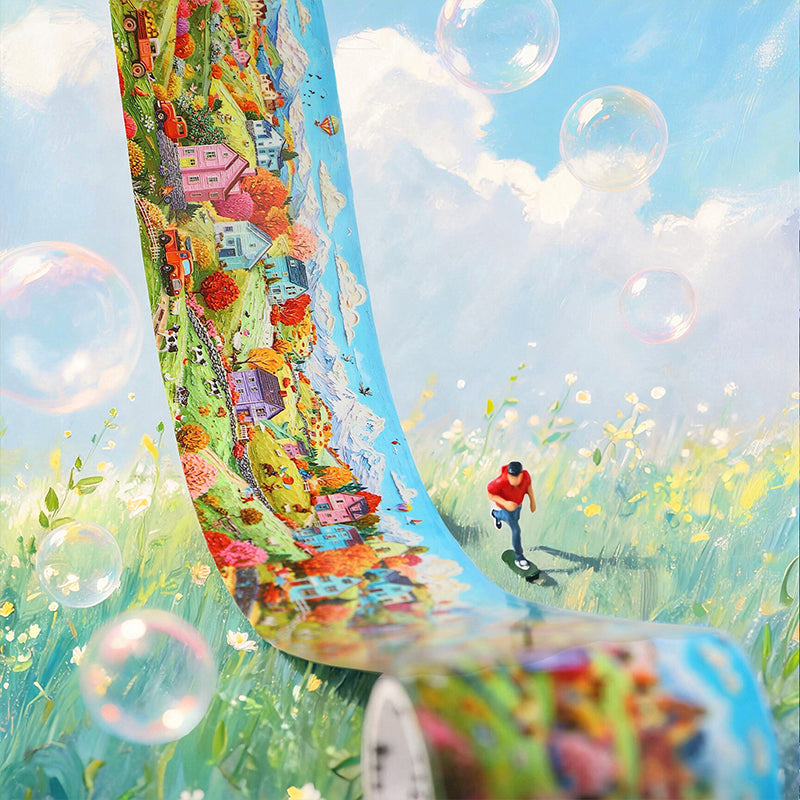 Dream Estate Series PET Tape featuring dream designs for journaling, scrapbooking and collage