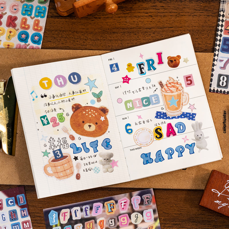 Little Moments Diary Series Sticker Book featuring book designs for journaling, scrapbooking and collage
