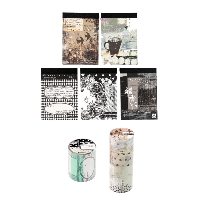 The Same Corner Series Note Paper + Tape for journaling, scrapbooking and collage