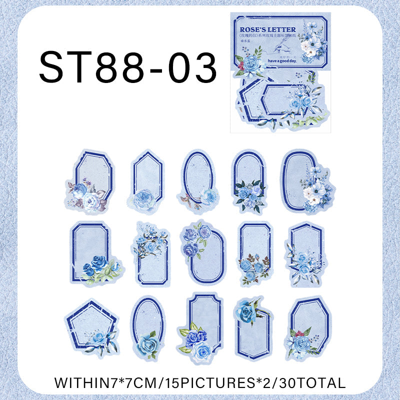 The Letters of the Rose Sticker