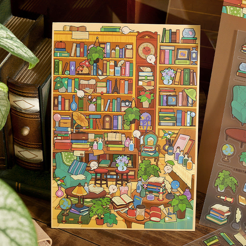 Fantasy World Park Series 3D Sticker featuring fantasy designs for journaling, scrapbooking and collage
