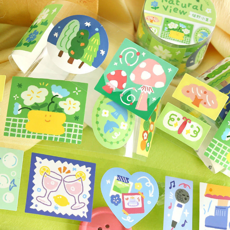 Colorful Dreamland Series Die Cutting Synthetic Paper Tape