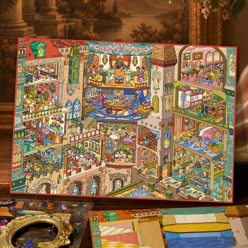 Secret Realm Series 3D Sticker featuring secret designs for journaling, scrapbooking and collage