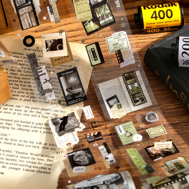 Film photography series Die Cutting PET Tape for journaling, scrapbooking and collage