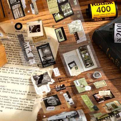 Film photography series Die Cutting PET Tape for journaling, scrapbooking and collage